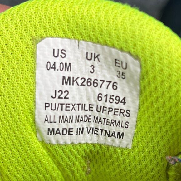 Merrell Moab Speed Mid Shoe Big Kid Size 4 Navy Hi Viz Waterproof Outdoor Hiking - Picture 13 of 13